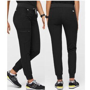 Figs Technical Collection Zamora Jogger Scrub Pants Black Womens Size Medium